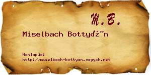 Miselbach Bottyán névjegykártya